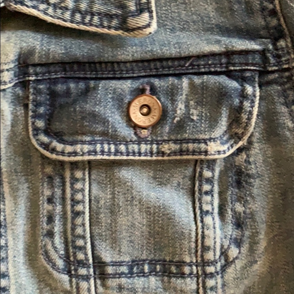 Merona Distressed Denim Jacket - Picture 3 of 4